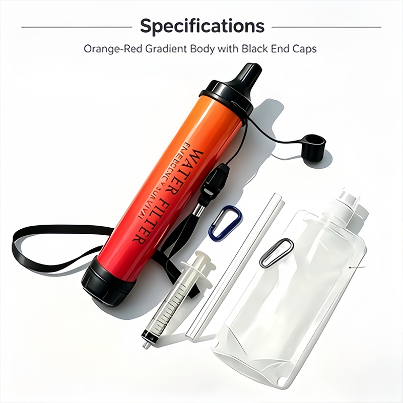 Water Purification Straw - Paille filtrante d'eau portable de 5000L