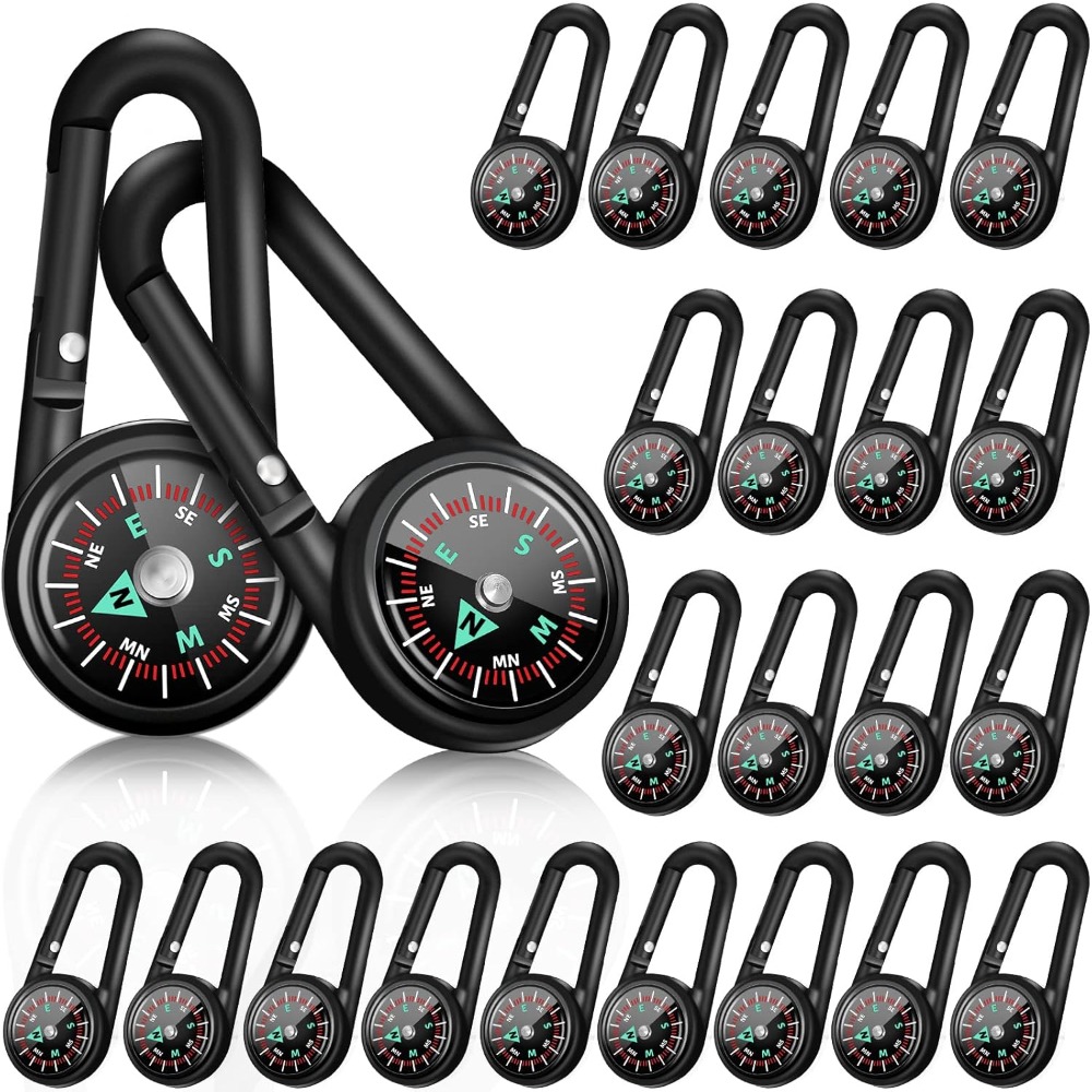 Compass Lensatic - 6-50 pièces Mini boussole magnétique porte-clés