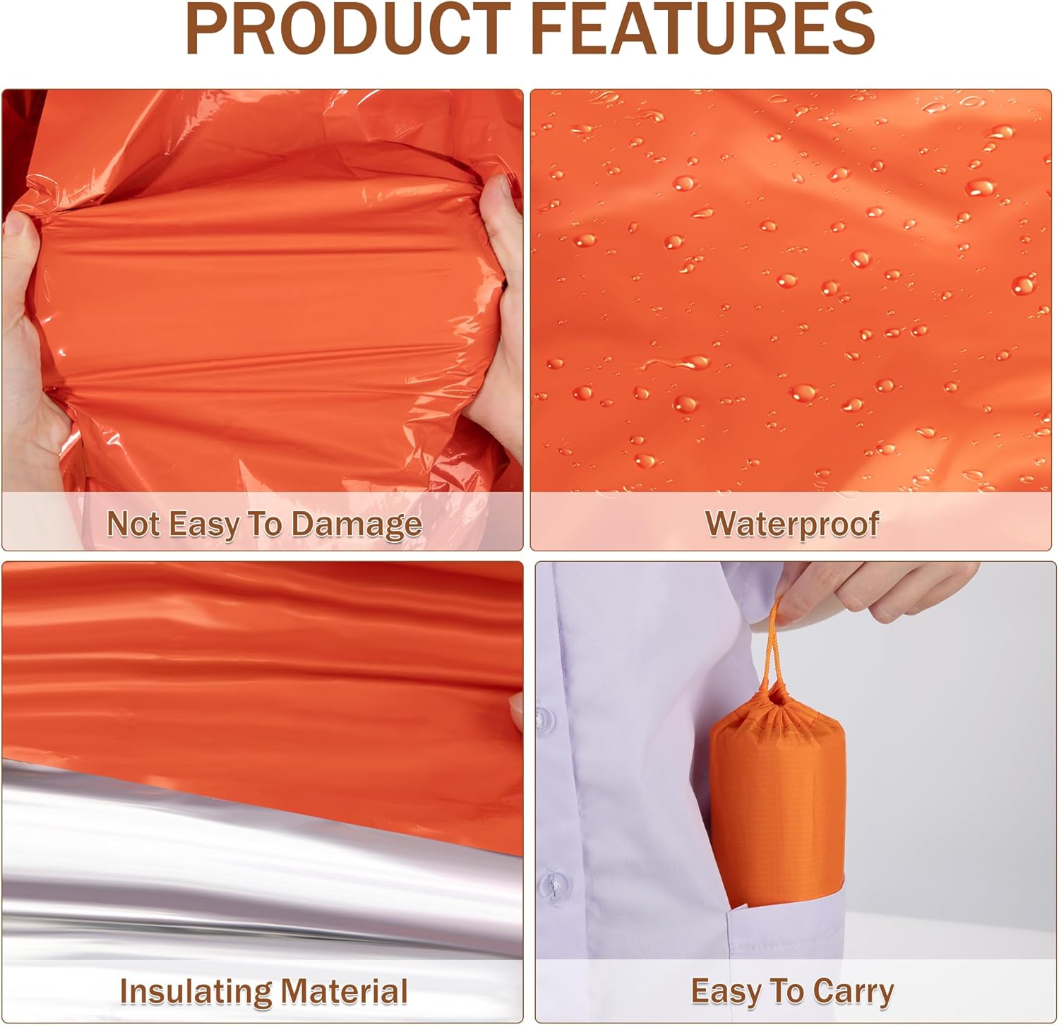 Sac de couchage d'urgence en M - Emergency Mylar Tent avis et prix
